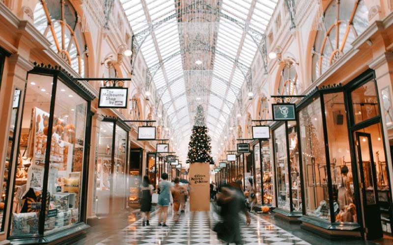 Beautiful Christmas trees on display in Melbourne