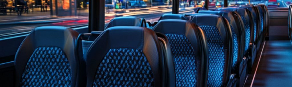 Banner Comfortable bus interior for group travel in Melbourne