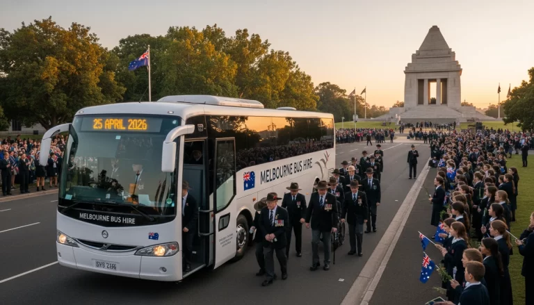 Melbourne Bus Hire for ANZAC Day Transport for Veterans and Schools